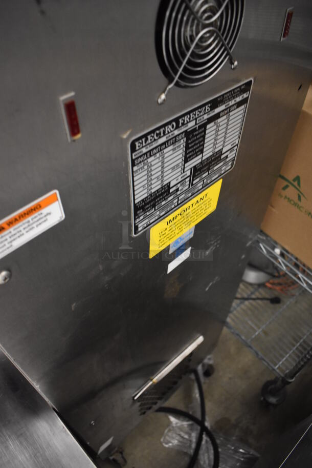 2011 Electro Freeze SL500-137 Stainless Steel Commercial Water Cooled Floor Style 2 Flavor w/ Twist Soft Serve Ice Cream Machine on Commercial Casters. 208-230 Volts, 1 Phase. 22x31x60 - Image 10 of 11