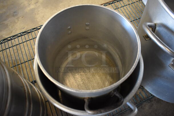 2 Metal Stock Pots. 14x10.5x11, 15x13x10. 2 Times Your Bid! - Image 2 of 3