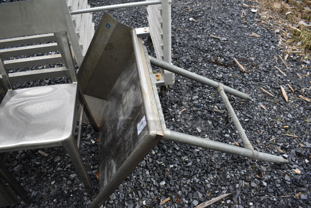 Stainless Steel Commercial Right Side Clean Side Dishwasher Table. 27x30x45 - Image 1 of 3