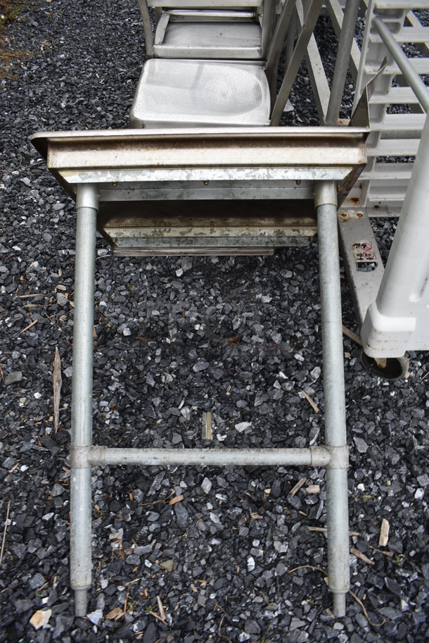 Stainless Steel Commercial Right Side Clean Side Dishwasher Table. 27x30x45 - Image 3 of 3