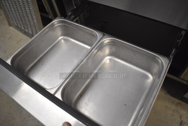 2017 True TUC-60D-4-HC Stainless Steel Commercial 4 Drawer Undercounter Cooler on Commercial Casters. 115 Volts, 1 Phase. 60.5x30x34. Tested and Working! - Image 5 of 7