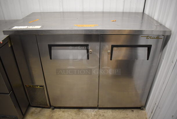 2010 True TBB-24-48-S Stainless Steel Commercial 2 Door Undercounter Cooler. 115 Volts, 1 Phase. 49x24.5x36. Tested and Working!