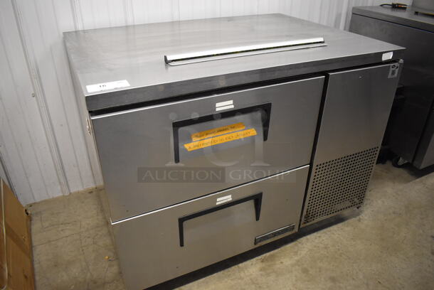 2017 True TUC-44D-2 Stainless Steel Commercial 2 Drawer Undercounter Cooler on Commercial Casters. 115 Volts, 1 Phase. 44.5x32.5x33. Tested and Powers On But Does Not Get Cold - Image 2 of 7