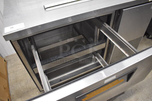 2017 True TUC-44D-2 Stainless Steel Commercial 2 Drawer Undercounter Cooler on Commercial Casters. 115 Volts, 1 Phase. 44.5x32.5x33. Tested and Powers On But Does Not Get Cold - Image 4 of 7
