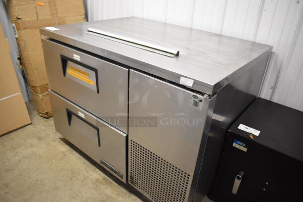 2017 True TUC-44D-2 Stainless Steel Commercial 2 Drawer Undercounter Cooler on Commercial Casters. 115 Volts, 1 Phase. 44.5x32.5x33. Tested and Powers On But Does Not Get Cold - Image 6 of 7