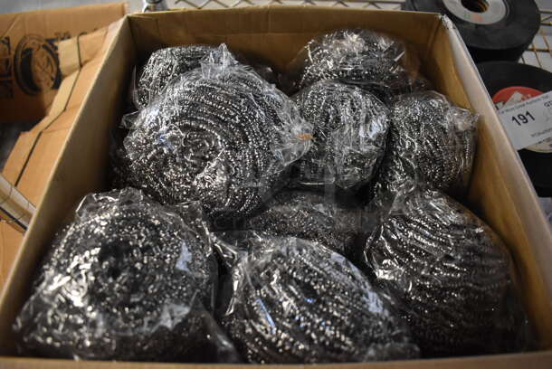 Box of Stainless Steel Wool Scrubbers