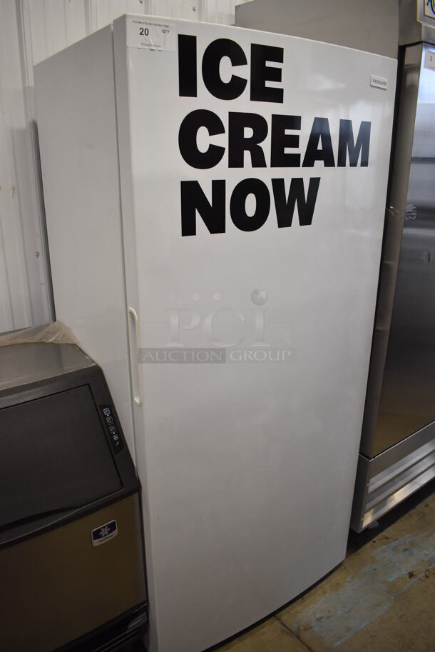 2021 Frigidaire FFFU20F2VW0 Metal Single Door Reach In Freezer. 115 Volts, 1 Phase. 33.5x29x72. Tested and Working! - Image 1 of 8