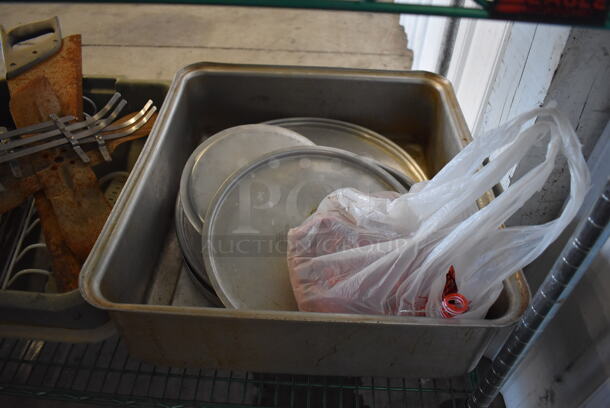 ALL ONE MONEY! Metro Lot of Various Items Including Poly Drop In Bins, To Go Containers, Metal Lids. Does Not Include Shelving Unit - Image 3 of 6