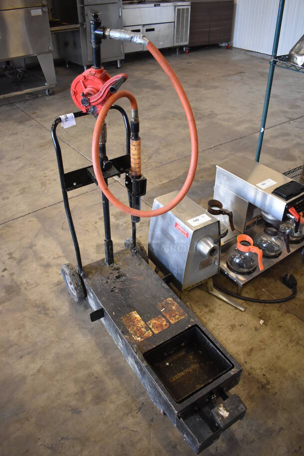 Metal Commercial Portable Fryer Oil Filter. 16x43x51 - Image 2 of 6