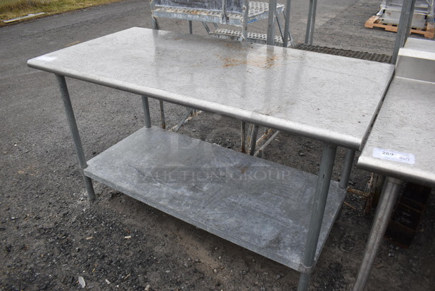 Stainless Steel Commercial Table w/ Under Shelf. 60x30x36 - Image 2 of 3