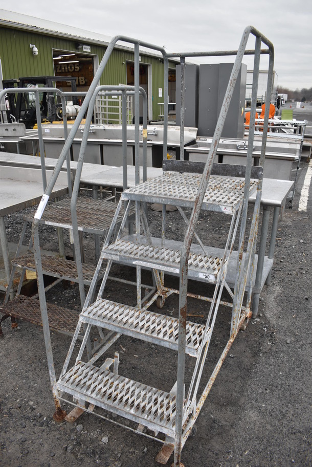 Metal Portable Stairs. 26x49x70 - Image 4 of 4