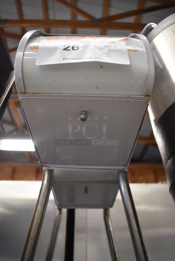 2 Metal and Poly Countertop Cone Dispensers. 9x12x16. 2 Times Your Bid! - Image 4 of 4
