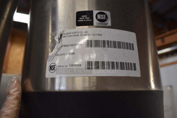 2 Curtis TXSG1501S600 Stainless Steel Hot Drink Satellite Beverage Holder Dispenser on Bases. 9x15x22. 2 Times Your Bid! - Image 4 of 5