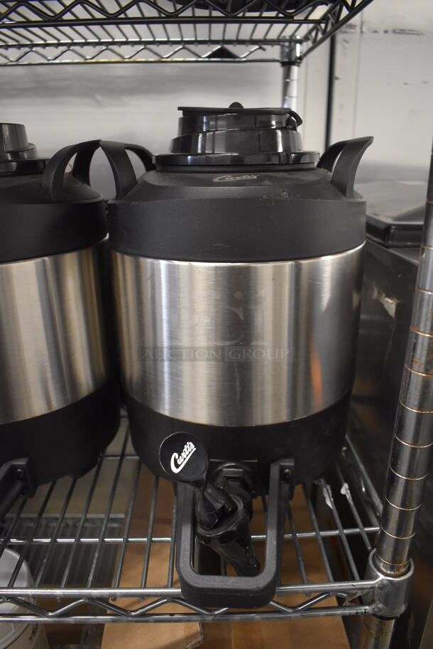 2 Curtis TFT1G Stainless Steel Hot Drink Satellite Beverage Holder Dispenser w/ 1 Base. 10x13x13. 2 Times Your Bid! - Image 3 of 7