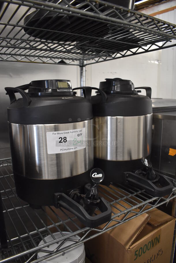 2 Curtis TFT1G Stainless Steel Hot Drink Satellite Beverage Holder Dispenser w/ 1 Base. 10x13x13. 2 Times Your Bid! - Image 4 of 7