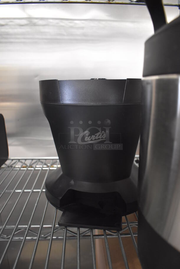 2 Curtis TFT1G Stainless Steel Hot Drink Satellite Beverage Holder Dispenser w/ 1 Base. 10x13x13. 2 Times Your Bid! - Image 5 of 7