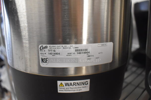 2 Curtis TFT1G Stainless Steel Hot Drink Satellite Beverage Holder Dispenser w/ 1 Base. 10x13x13. 2 Times Your Bid! - Image 6 of 7