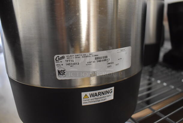 2 Curtis TFT1G Stainless Steel Hot Drink Satellite Beverage Holder Dispenser w/ 1 Base. 10x13x13. 2 Times Your Bid! - Image 7 of 7