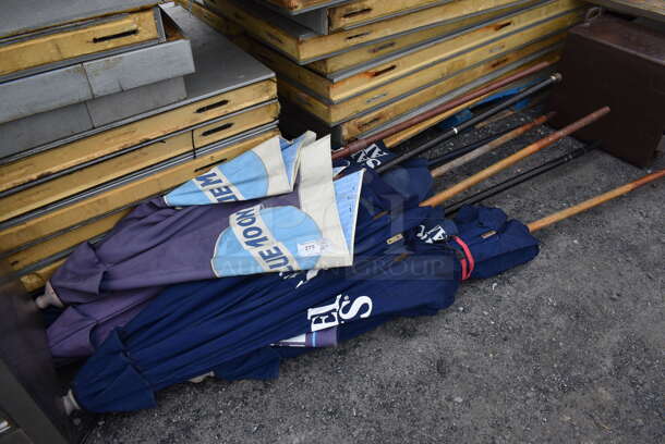 7 Various Patio Umbrellas. Includes 92". 7 Times Your Bid! - Image 1 of 4