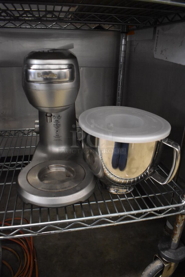Breville BEM800XL Metal Countertop Planetary Dough Mixer and Bowl. 120 Volts, 1 Phase. 8x15x14. Tested and Does Not Power On - Image 7 of 8