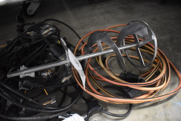 ALL ONE MONEY! Lot of Various Items Including Lights, Extension Cord and Metal Piece - Image 3 of 3
