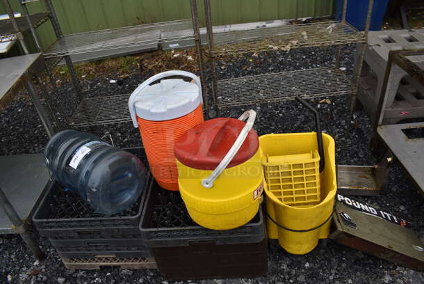 ALL ONE MONEY! Lot of Various Items Including Coolers and Dish Caddies
