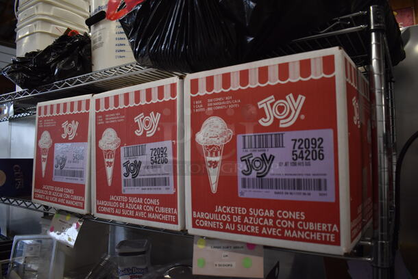 ALL ONE MONEY! Tier Lot of 7 Boxes of Joy 72092 Cones and 2 Boxes of Joy 112 Cones - Image 2 of 5