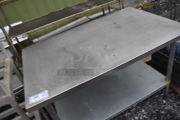 Stainless Steel Table w/ Under Shelf. 48x30x34 - Image 3 of 3
