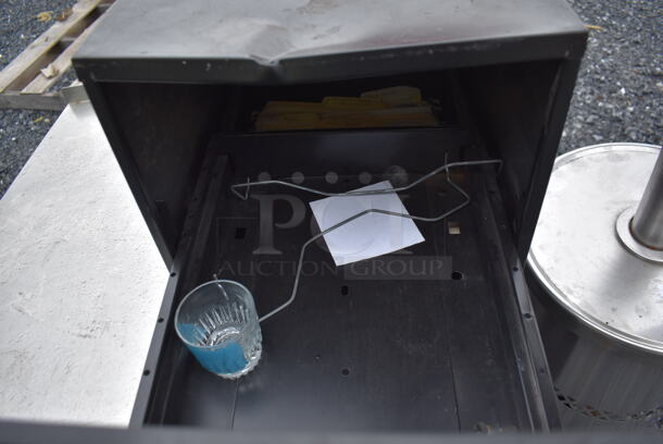 Black Metal 4 Drawer Filing Cabinet. 14.5x18.5x49.5 - Image 3 of 5