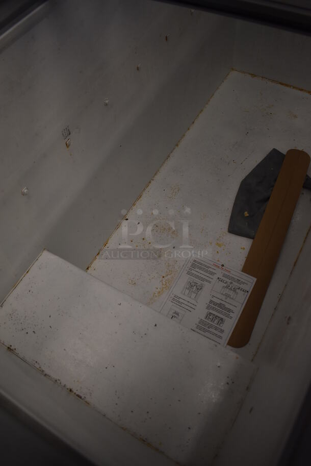 Arctic Air Metal Commercial Chest Freezer Merchandiser on Commercial Casters. 62x29x37. Tested and Working! - Image 4 of 7
