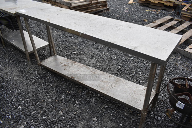 Stainless Steel Commercial Table w/ Under Shelf. 72x18x35 - Image 1 of 4