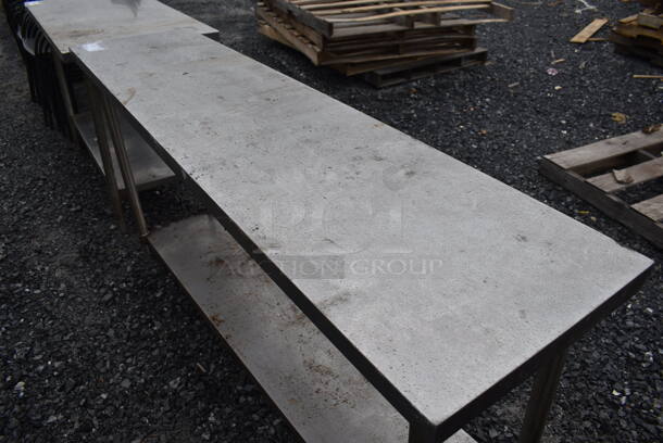 Stainless Steel Commercial Table w/ Under Shelf. 72x18x35 - Image 2 of 4