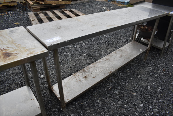 Stainless Steel Commercial Table w/ Under Shelf. 72x18x35 - Image 4 of 4