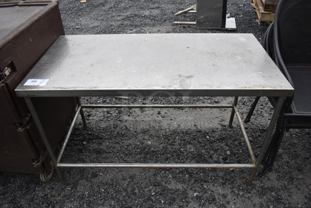 Stainless Steel Commercial Table. 48x24x30 - Image 1 of 3