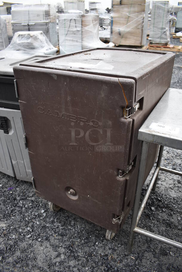 Cambro Brown Poly Food Carrying Case on Commercial Casters. 22x32x38 - Image 2 of 7