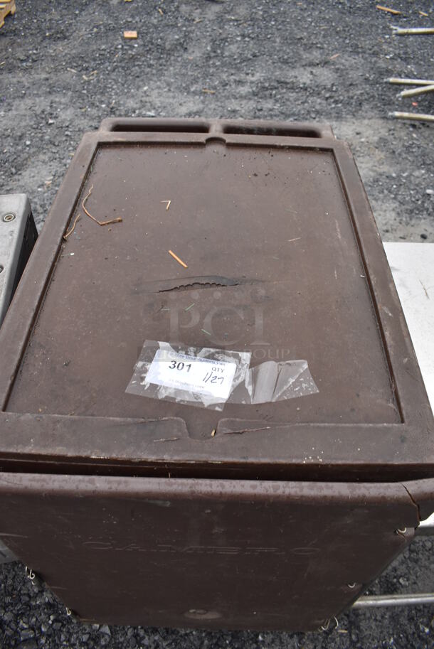Cambro Brown Poly Food Carrying Case on Commercial Casters. 22x32x38 - Image 3 of 7
