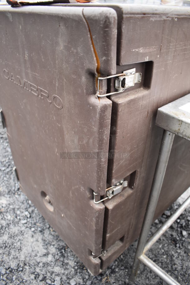 Cambro Brown Poly Food Carrying Case on Commercial Casters. 22x32x38 - Image 6 of 7