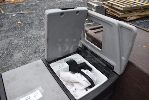 Backyard Gear Gray Poly Portable Sink on Commercial Casters. 34x17x34 - Image 5 of 8