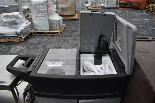 Backyard Gear Gray Poly Portable Sink on Commercial Casters. 34x17x34 - Image 6 of 8