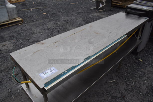 Stainless Steel 2 Tier Over Shelf w/ Warming Strip. 69x18x30 - Image 3 of 6