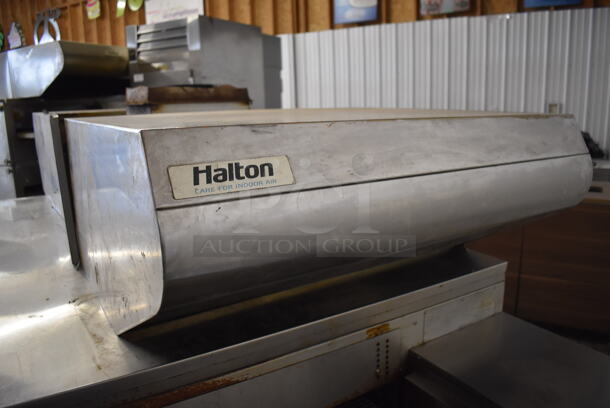 XLT 3270 Stainless Steel Commercial Natural Gas Powered Conveyor Pizza Oven on Commercial Casters. Comes w/ Hood / Vent. 180,000 BTU. 113x53x43, 99x37x22 - Image 9 of 10