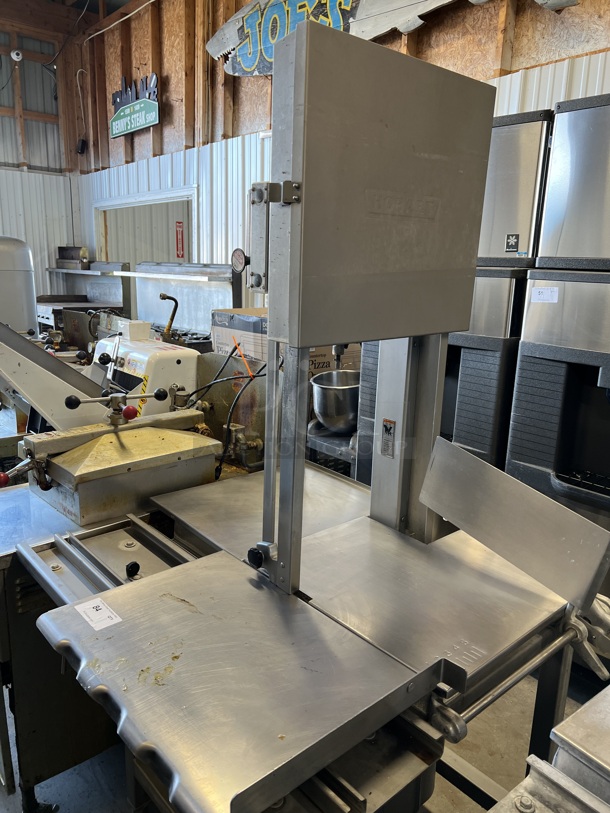 Hobart 6801 Metal Commercial Floor Style Meat Saw. 200-230 Volts, 3 Phase. 43x39x76 - Image 3 of 10