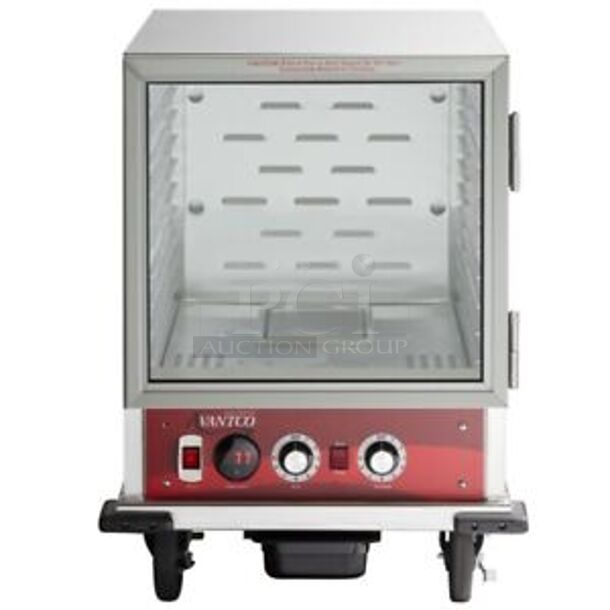 BRAND NEW SCRATCH AND DENT! Avantco 177HPU1812 Metal Commercial Undercounter Half Size Non-Insulated Heated Holding Cabinet on Commercial Casters. Stock Picture Used For Gallery. 120 Volts, 1 Phase. 20.5x31x31. Tested and Working! - Image 1 of 10
