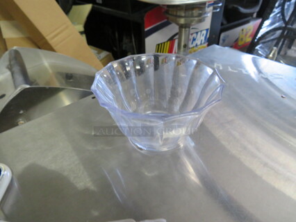 One Lot Of A Dozen 5oz Poly Swirl Ice Cream Cups.