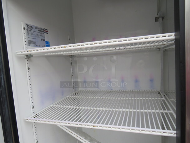 One WORKING Stainless Steel True 2 Door Refrigerator With 6 Racks On Casters. Model# T-49. 115 Volt. 49X30X82 - Image 3 of 3