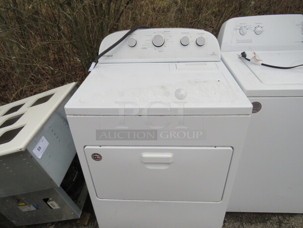 One WORKING  Whirlpool Clothes Dryer. Model# WED49STBW1. 120/208 Volt. 