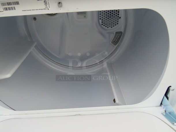 One WORKING  Whirlpool Clothes Dryer. Model# WED49STBW1. 120/208 Volt.  - Image 2 of 2