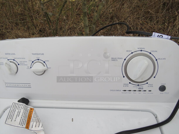 One WORKING Conservator  Clothes Washer. Model# VAW3GW1. 120 Volt. 584 - Image 3 of 4