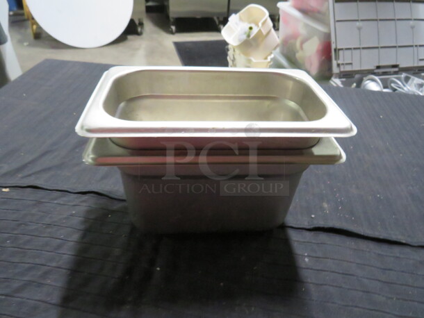 1/9 Size 4 Inch Deep Stainless Steel Hotel Pan. 2XBID