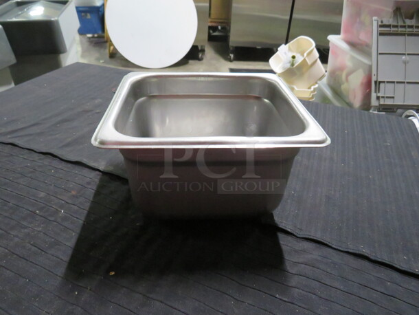 1/6 Size 4 Inch Deep Stainless Steel Hotel Pan. 4XBID